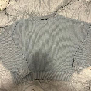 brandy melville blue brianna sweater cropped